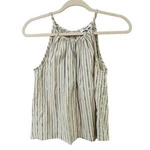 Madewell Striped Cutaway Tank Top Size Small